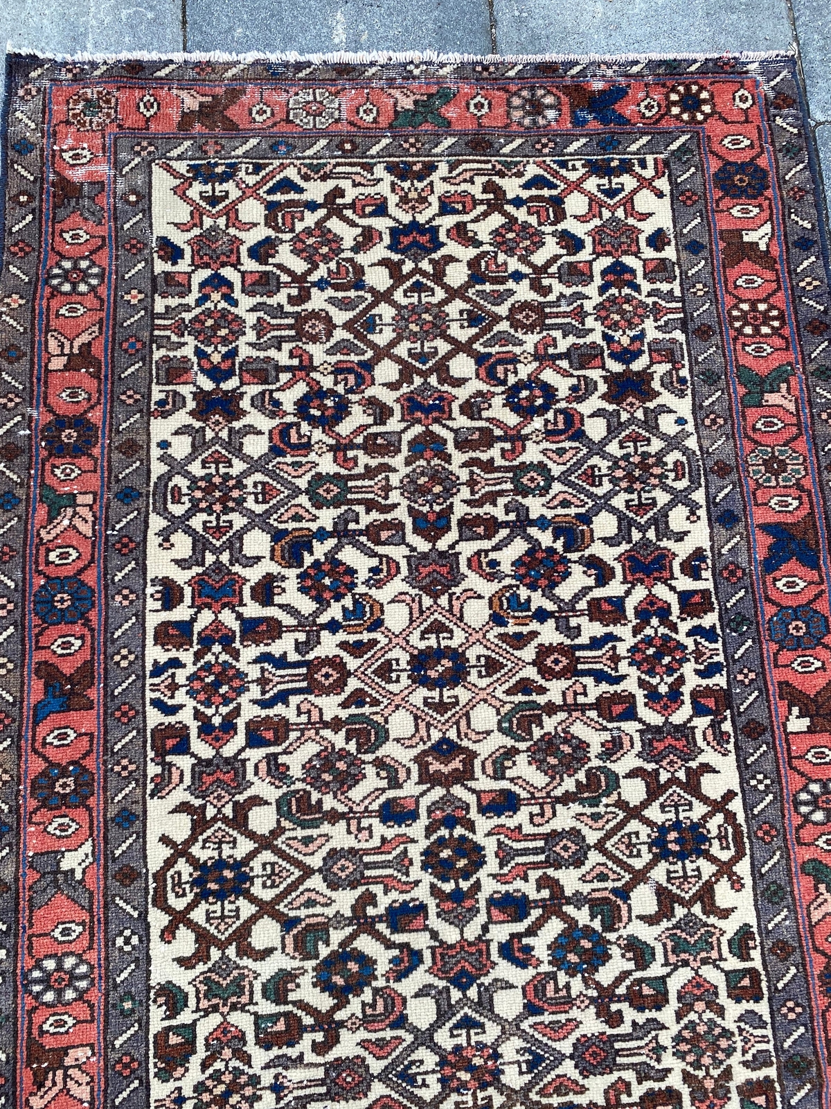 3x6 Vintage Persian Rug , Traditional Rug , Antique Rug , Wool Handmade Rug gallery