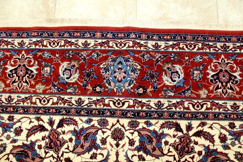 9X12 BREATHTAKING MASTERPIECE 300+KPSI HAND KNOTTED VEGETABLE DYE ISFAHANN RUG gallery
