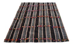 Kurdish Kilim Rug, Wool Rug, Neutral Color Rug, Turkish Rug, Minimal Rug, 6 x 7
