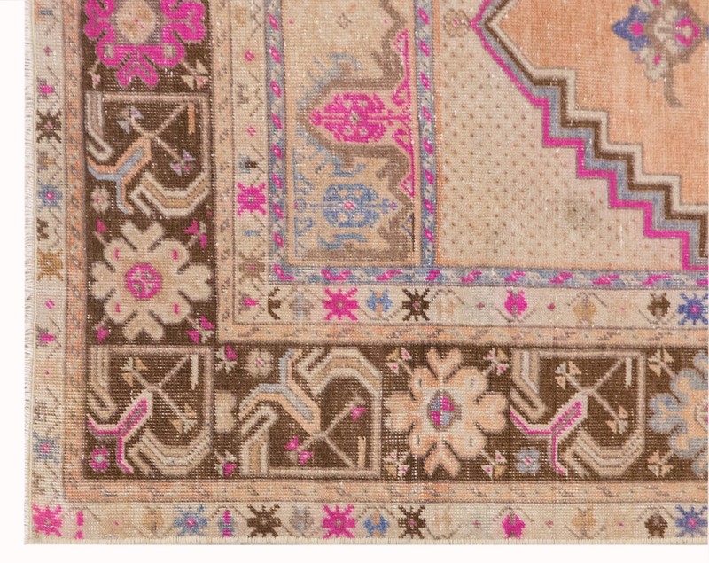 Oushak Rug, Vintage Turkish Rug, 60+ Yr Old, 105x170 cm, 3'7" x 5'7" ft Area Rug gallery