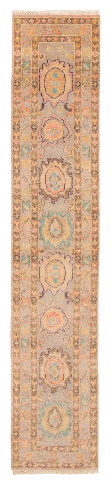 2'3" x 11'8" Vintage Hand-knotted Runner Rug Traditional Oriental Wool Carpet gallery