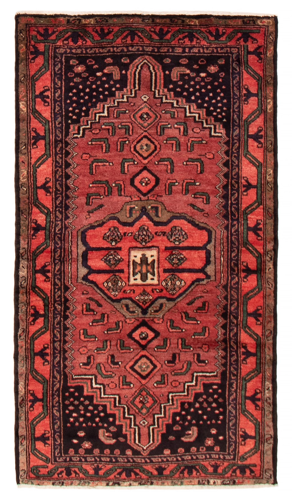 Traditional Vintage Hand-Knotted Oriental Carpet 3'8" x 6'5" Wool Area Rug gallery