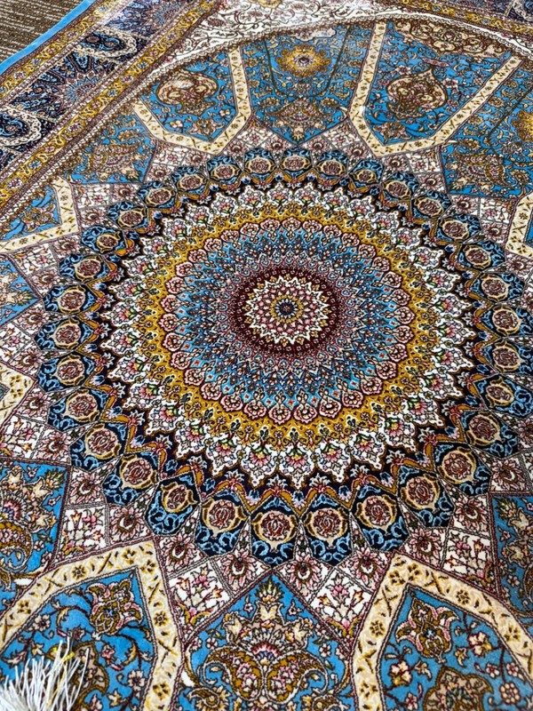 Silk 3 x 5 ft High Quality Medallion Design Silk Area Rug gallery