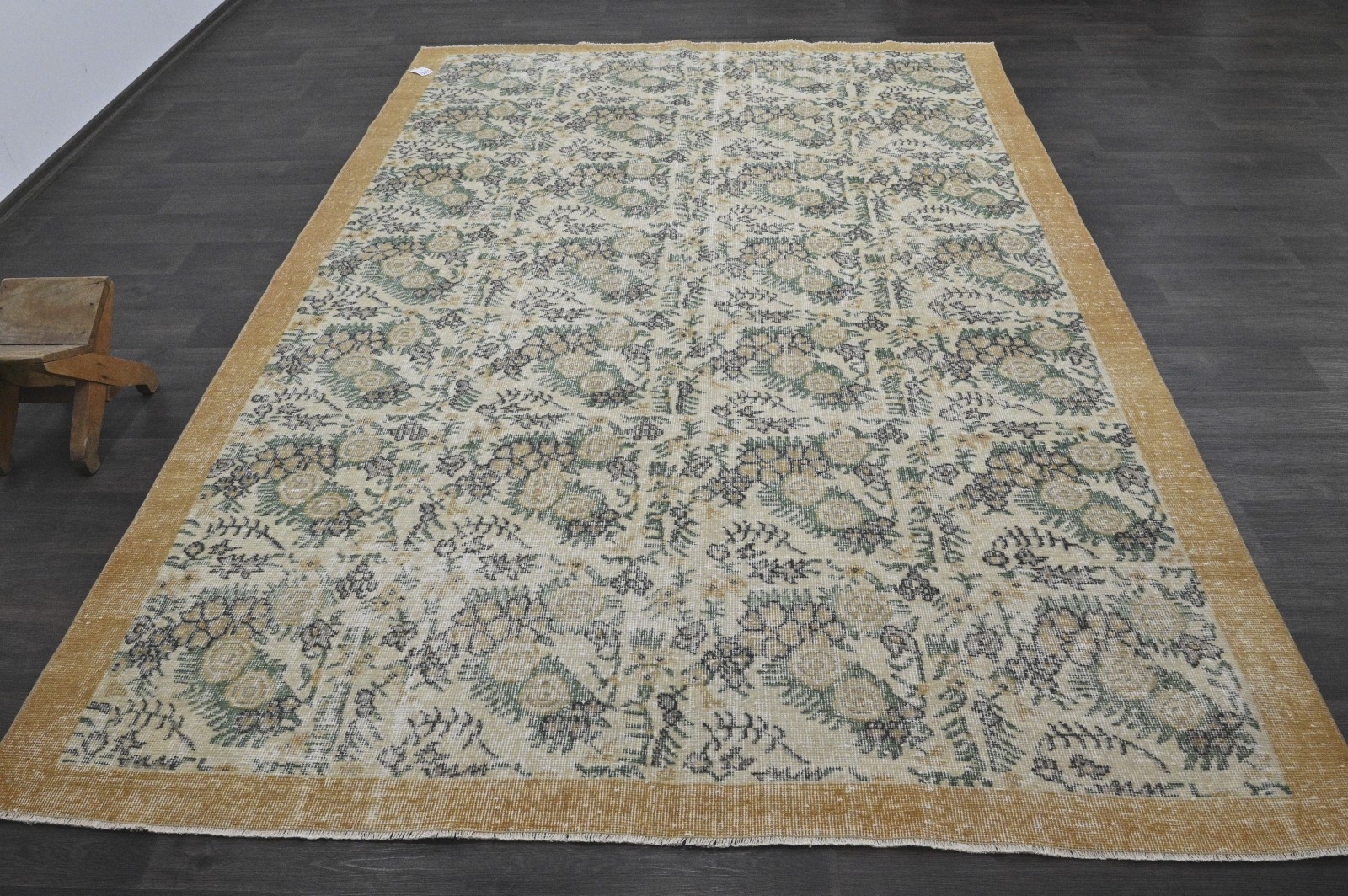 Oushak Turkish Vintage Rug 7x10 Kilim Rug Anatolian Handmade Boho Decor BEIGE gallery