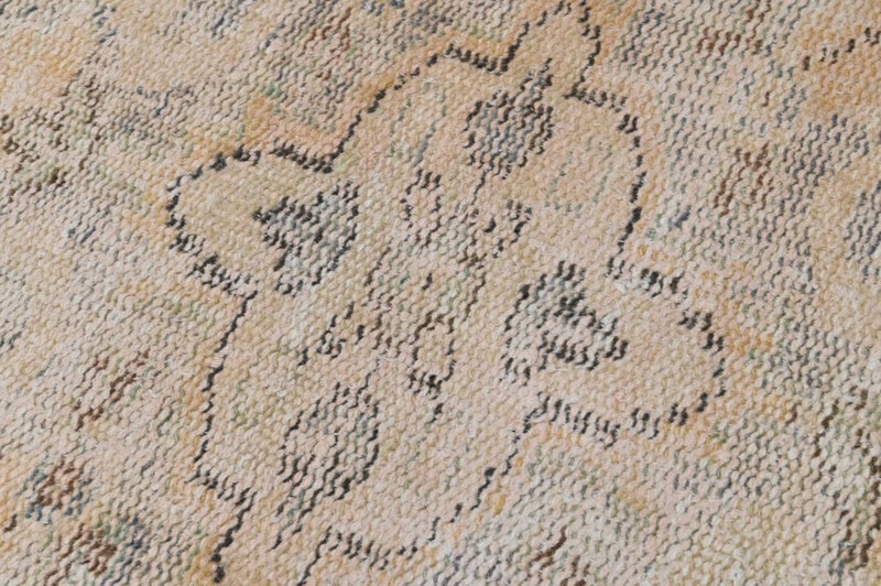 Vintage Turkish Runner Rug 2x10ft ORANGE Handmade Anatolian Oushak Hallway Wool gallery