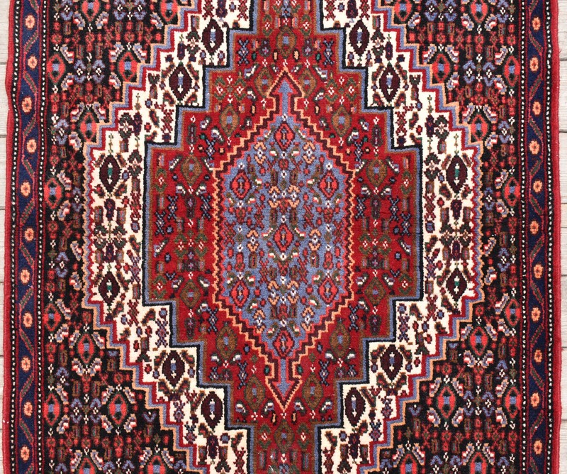 Turkish Rug 2x3 ft Vintage Wool Carpet 70x120cm Handwoven East Anatolian gallery