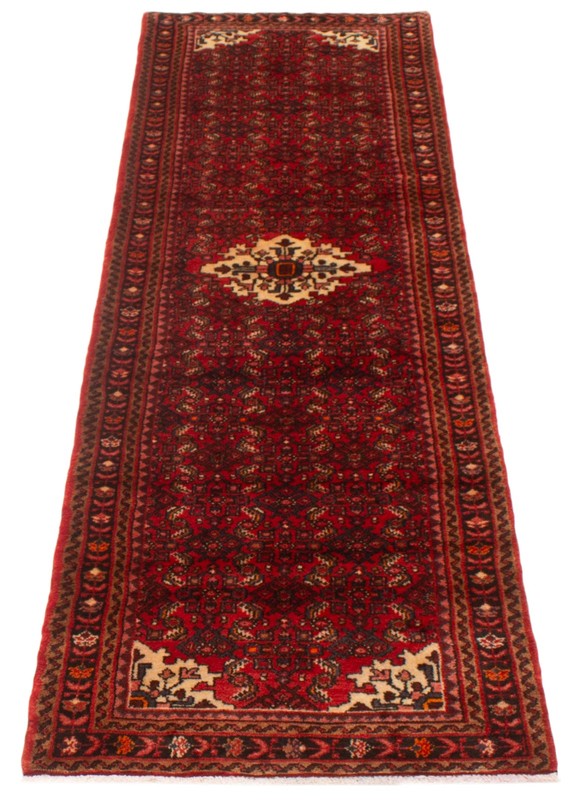 2'10" x 10'3" Vintage Hand-knotted Runner Rug Traditional Oriental Wool Carpet gallery
