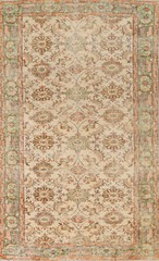Distressed Vintage Wool Sparta Turkish Area Rug 5×9 Handmade Traditional Carpet