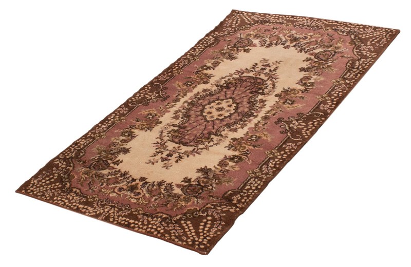 Vintage Hand-Knotted Area Rug 3'10" x 7'3" Traditional Oriental Wool Carpet gallery