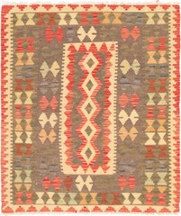 Vintage 3’7″ x 4’3″ Traditional Wool Hand Woven Oriental Area Rug