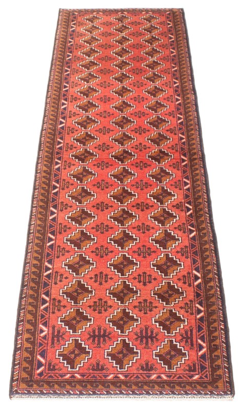 Vintage Hand-knotted Runner Rug 2'6" x 9'3" Traditional Oriental Wool Carpet gallery