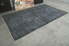 6×9 turkish vintage rug, hand-knotted oushak wool rug, boho decor carpet,725