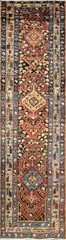 Antique Caucasian Runner 3’6″ × 13’8″c-1900’s #16738
