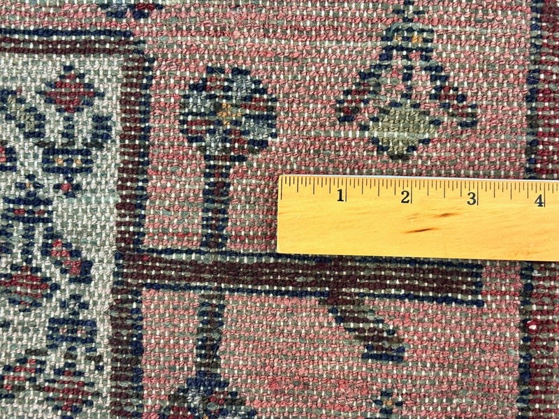 Vintage Hamedan Tribal Hand Knotted Wool Runner Rug 4x10 Red Oriental Geometric gallery