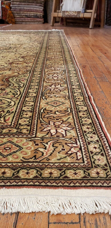 Beautiful Cr1930-1939s Antique Muted Natural Dye Armenian Hereke Rug 6'6"×9'9" gallery
