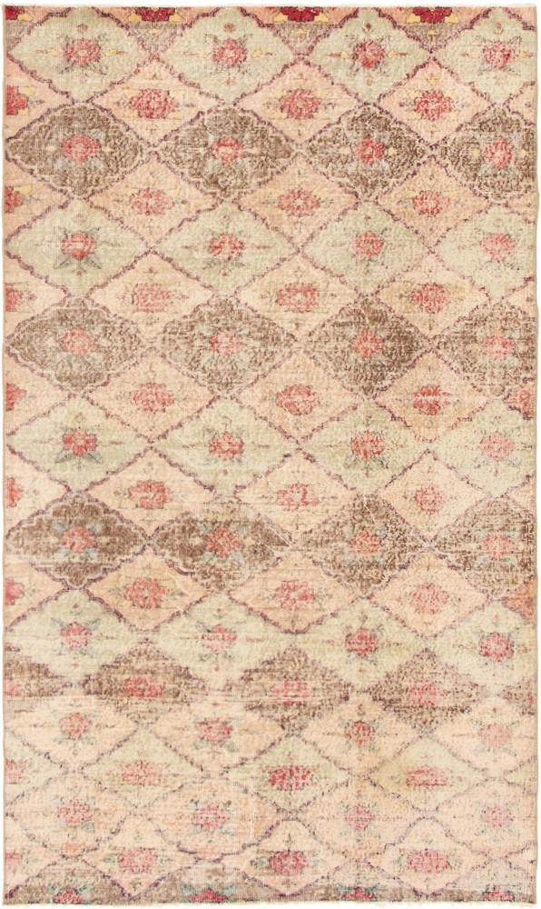 Vintage 5'9" x 9'8" Traditional Hand Knotted Vegetable Dye Wool Area Rug