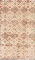 Vintage 5’9″ x 9’8″ Traditional Hand Knotted Vegetable Dye Wool Area Rug