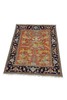 Floral Oriental One-of-a-Kind Turkish 6' 9" x 8' 2" Orange Hand Knotted Area Rug gallery