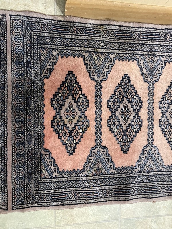 Vintage Afghan Hand-Knotted Rug 63"x25" – Tribal Baluchi/Turkoman gallery