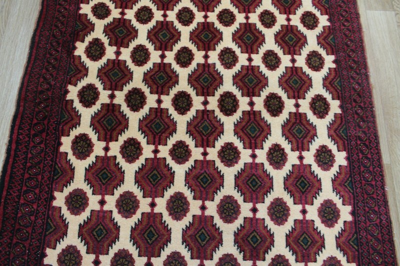 FINE HANDMADE ORIENTAL TRADITIONAL WOOL RUG WITH RICH PILE 200 X 110 CM gallery