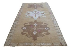 6×12 Rug Hand Knotted Area Rug UNDYED WOOL Neutral Colors Rug actual 72″ x 141″