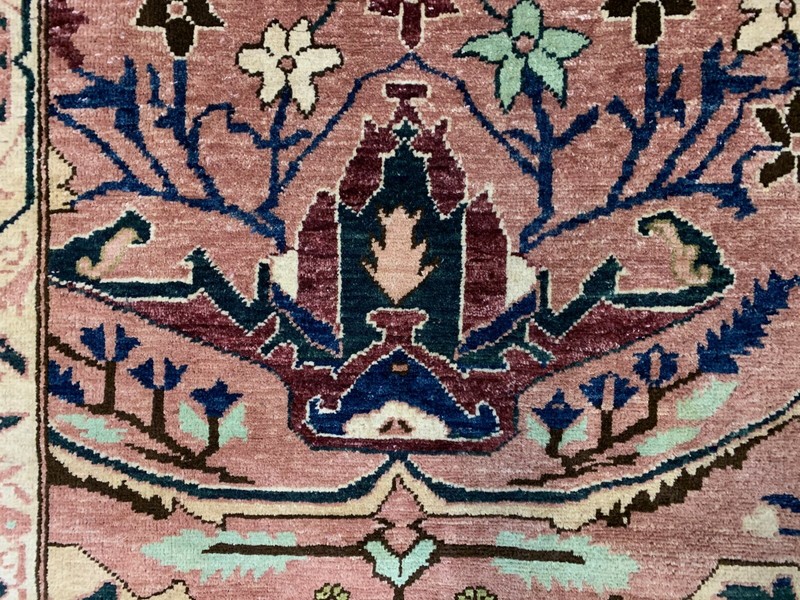 Unusual Afghan Wool Ziegler Rug 250x156 cm Handmade Chobi Rug, Purple Beige Blue gallery