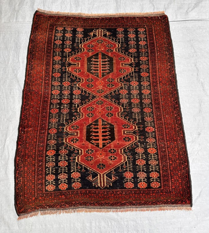 COLLECTORS’ ITEM Antique Taimani Natural Vegetable Dye Super Fine Quality Carpet gallery