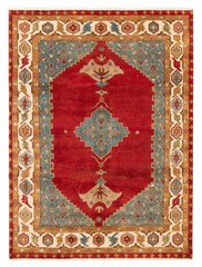Vintage Hand-Knotted Area Rug 7’11” x 10’8″ Traditional Oriental Wool Carpet