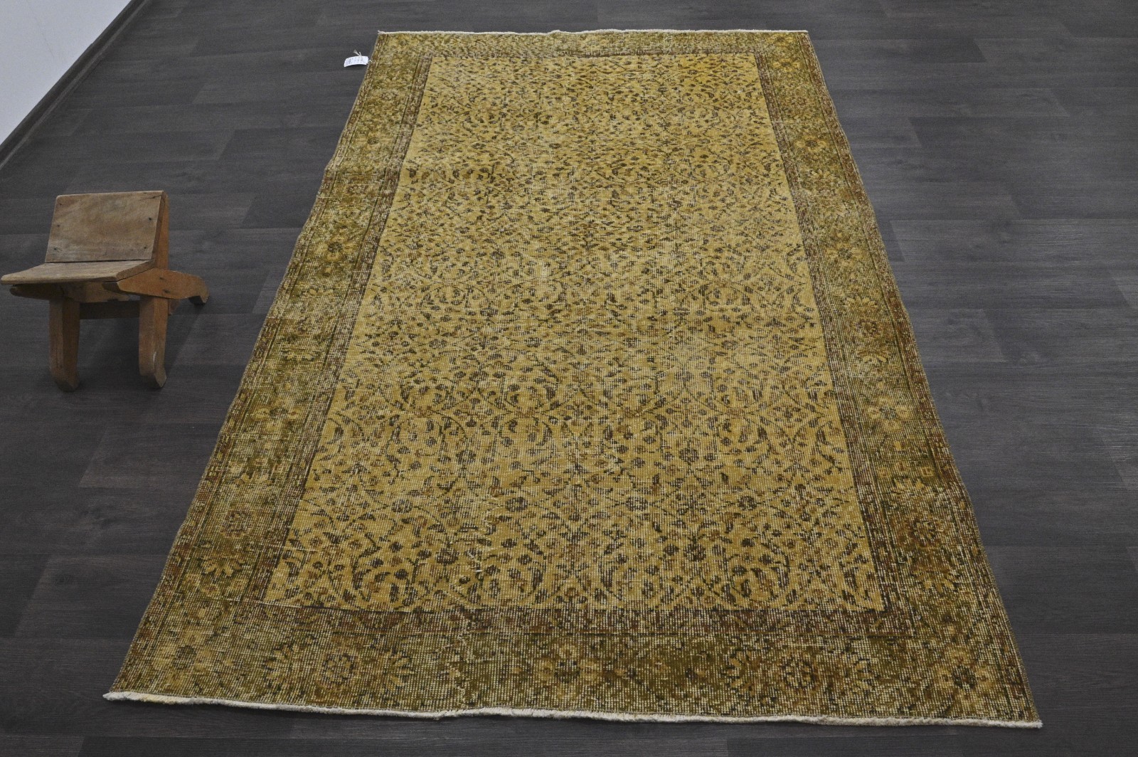 Oushak Turkish Vintage Rug 5x7 Kilim Rug Anatolian Handmade Boho Decor YELLOW gallery