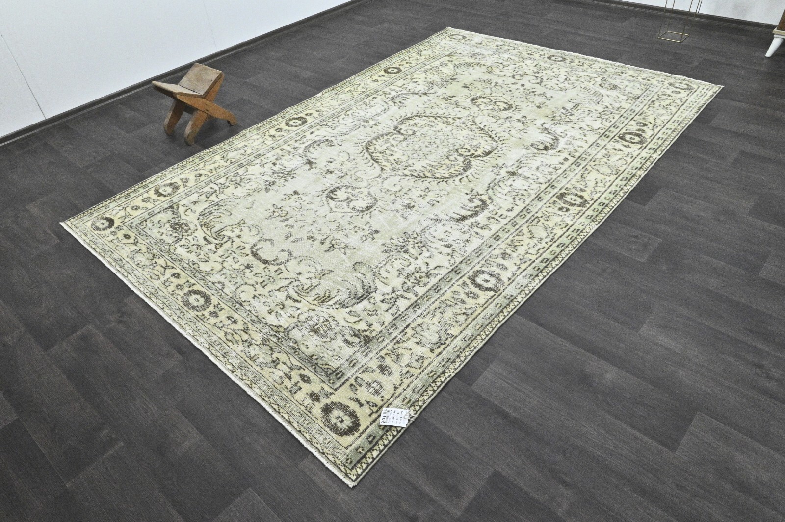 Oushak Turkish Vintage Rug 6x9 Kilim Rug Anatolian Handmade Boho Decor BEIGE gallery