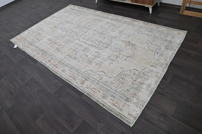 Oushak 5x9,Turkish Rug,vintage,anatolian,BEIGE,kilim,Bohemian,handmade,wool gallery