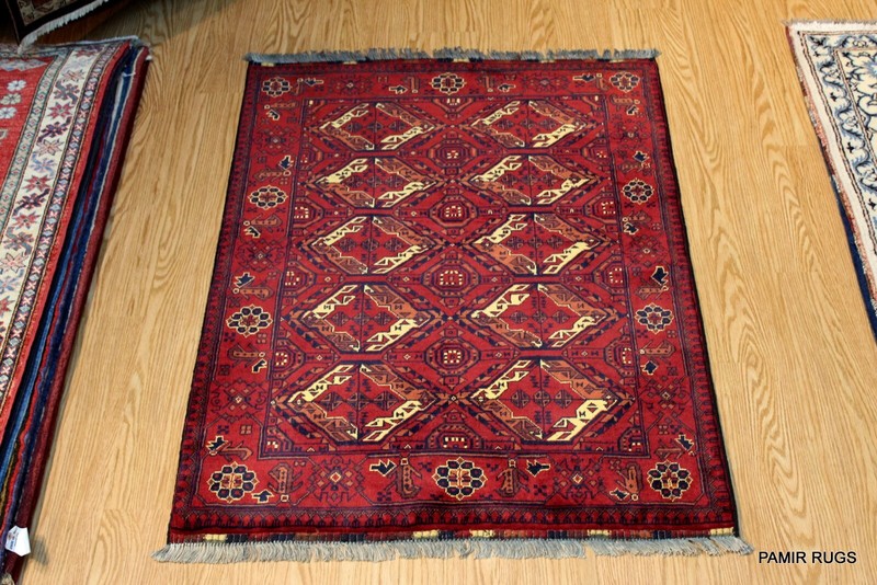 Turkoman Beshir Tribal Wool Rug 3x5 ft. wool handmade hand knotted gallery