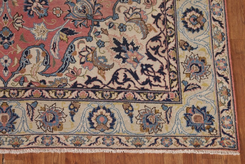 Vintage Pink Classic Area Rug 7x10 Floral Traditional Room Size Wool Carpet gallery