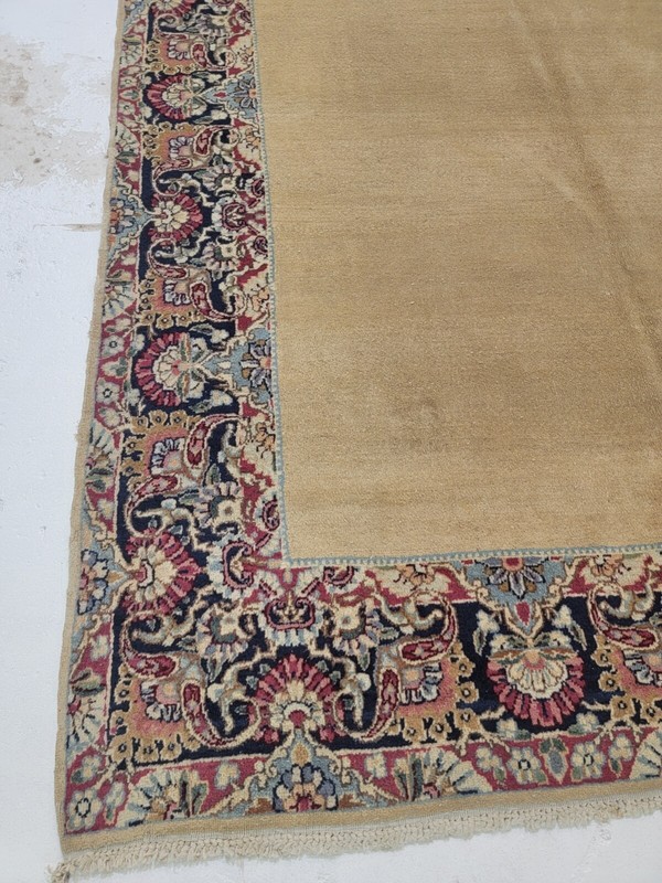 Antique Oriental Hand-Knotted Wool Runner Beige/Red/Blue/Green 4'9" x 17'7" gallery