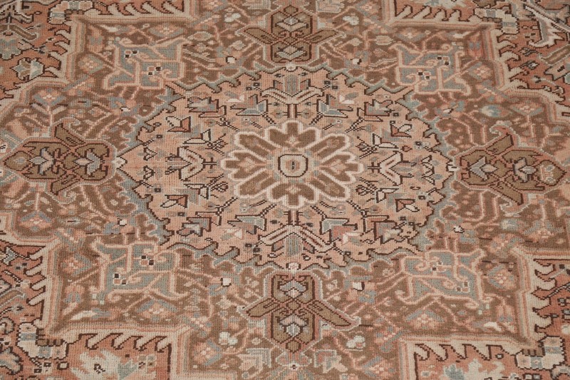 Vintage Muted Traditional Geometric 8x11 Area Rug Wool Handmade Oriental Carpet gallery