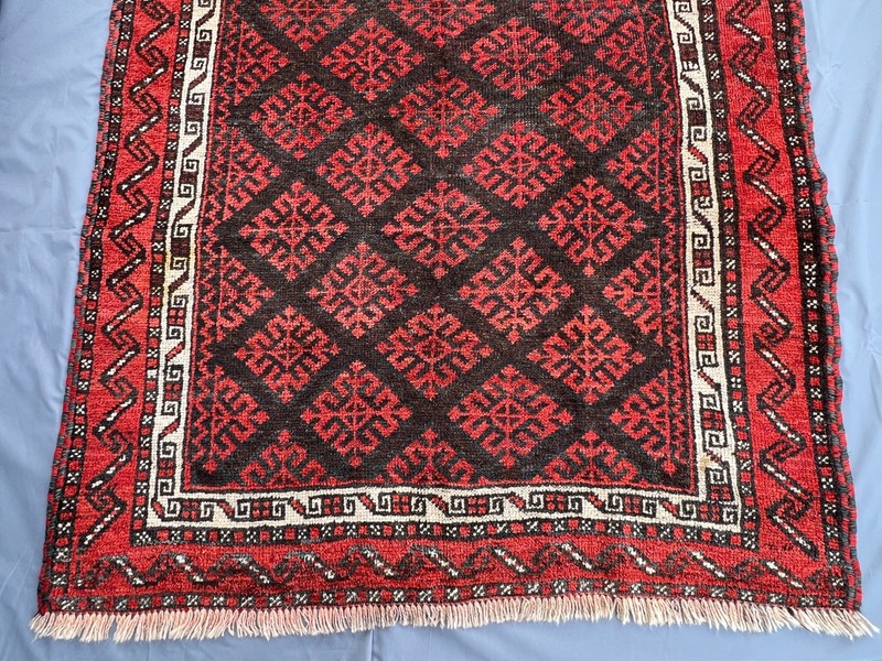 160 X 290 cm Vintage Natural Vegetable Dye Jamshiri Nomad Maldari Belouch Carpe gallery