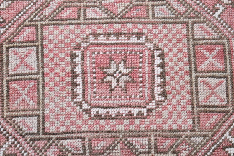 Vintage Turkish Rug 32'' x 75'' Muted Dye Rug Anatolian Canakkale Hallway Rug gallery
