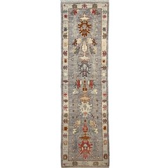 Handmade (2’8″ x 9’9″) Turkish Oushak Wool Runner Rug for Hallway