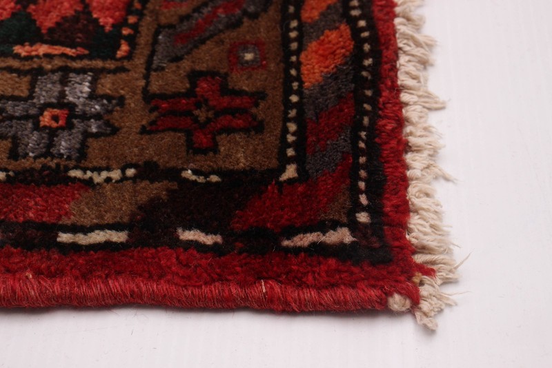 3'8" x 9'6" Vintage Hand-knotted Runner Rug Traditional Oriental Wool Carpet gallery
