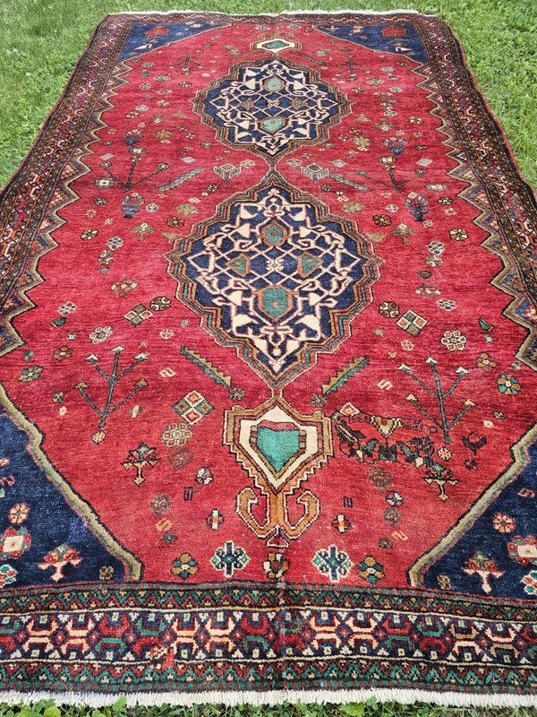 5.7 x 9.8 ANTIQUE KAZAK VINTAGE HERIZ RUG CAUCASIAN SERAPI OUSHAK KAZAK SHIRVAN gallery