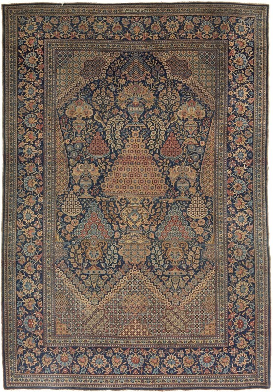 EXCEPTIONAL ANTIQUE GENUINE MIDDLE EASTERN DABIR RUG SIGNED DABIR ALSANAYE gallery