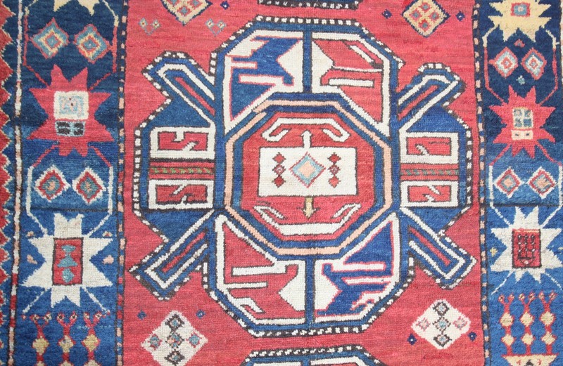 Antique Karabagh Triple Medallion Rug – Late 19th Century Caucasian Tribal Rug gallery
