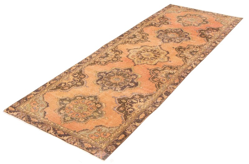 Traditional Vintage Hand-Knotted Carpet 4'6" x 12'3" Wool Area Rug gallery