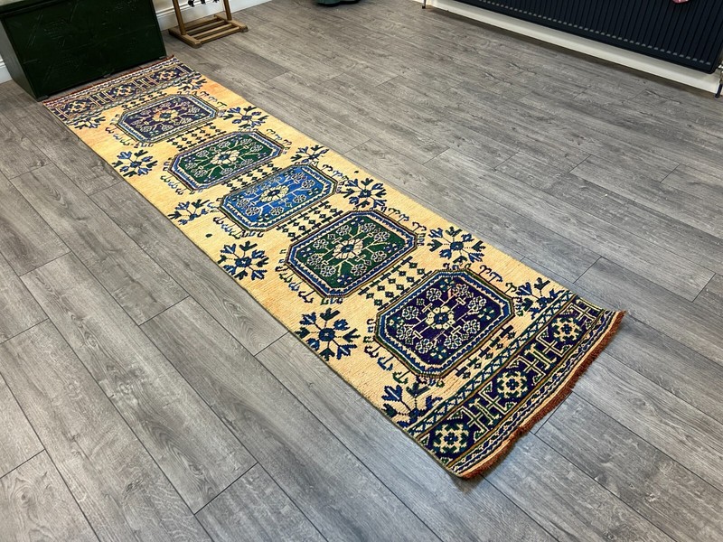 Orange Runner Rug, Handmade Rug, Kitchen Rug, Floor Rug, 2.6 x 9.6 ft gallery