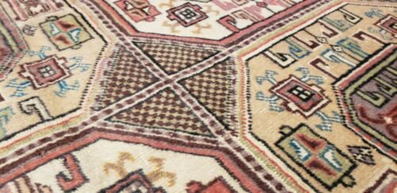 Stunning Vintage 1960-1970's Wool Pile Natural Dye Bunyan Rug 6'7"×9'2" gallery