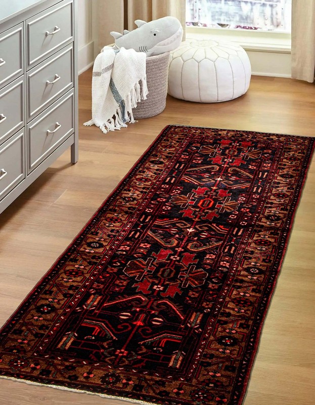 Vintage 3'6" x 8'2" Traditional Hand Knotted Vegetable Dye Wool Area Rug gallery
