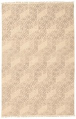 Vintage 4’11” x 7’10” Traditional Wool Hand Woven Oriental Area Rug