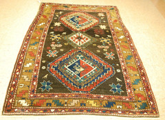 Pre 1900’s ANTIQUE CAUCASIAN SHIRVAN RUG 4’8″ x 6’7″ FROM A PRIVATE COLLECTION