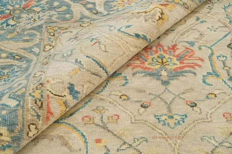 Vintage Style Floral Oushak Carpet 5x8 6x9 7x10 8x11 9x12 10x14 12x15 Area Rugs