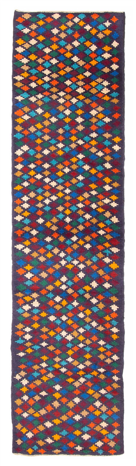 2'6" x 9'10" Vintage Hand-knotted Runner Rug Traditional Oriental Wool Carpet gallery